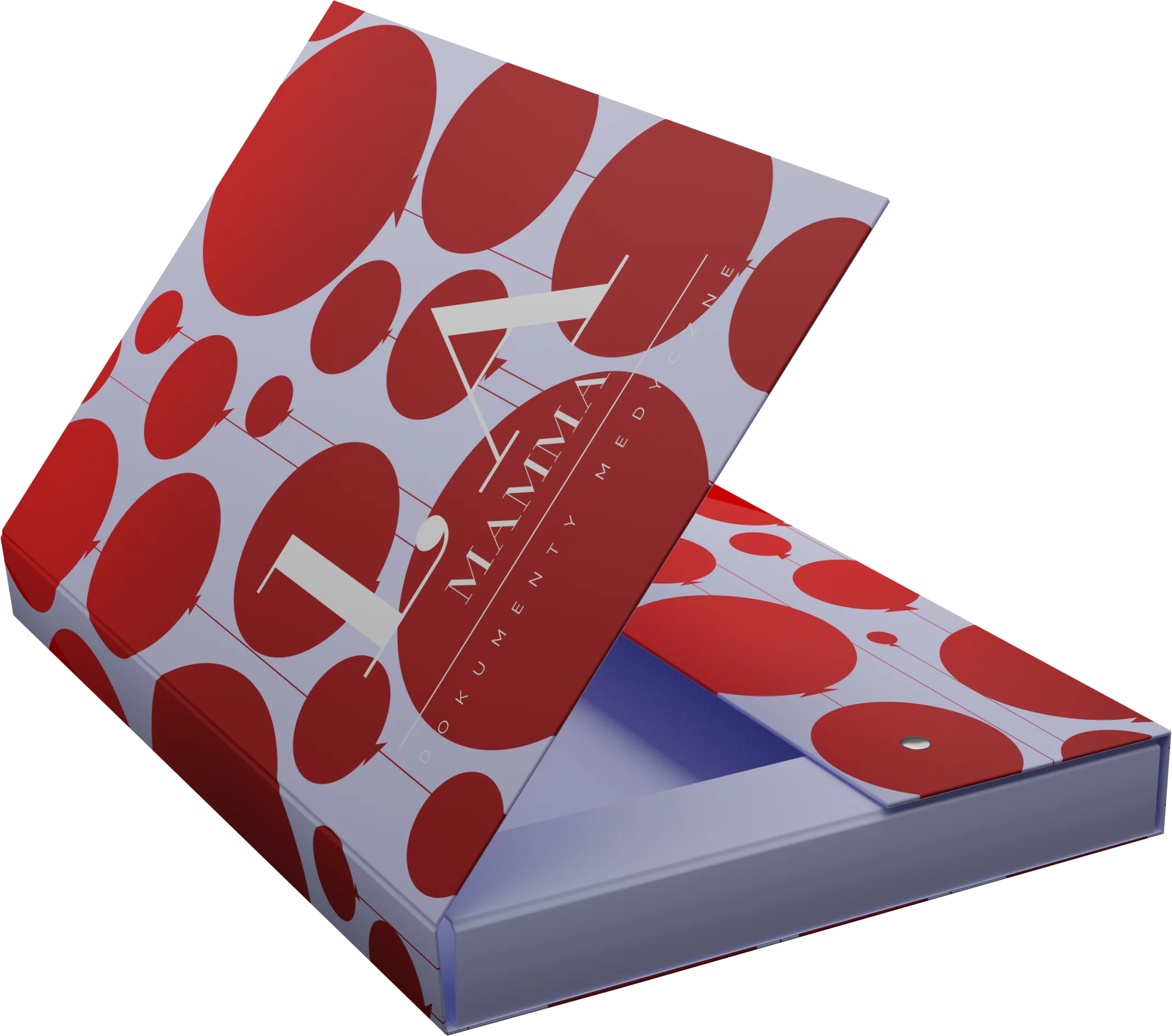 Teczka ciążowa na dokumenty medyczne Deep Red